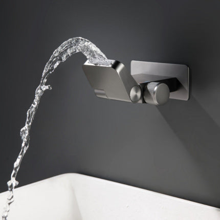 Concealed Wall-Mounted Waterfall Faucet - Full Copper, Digital