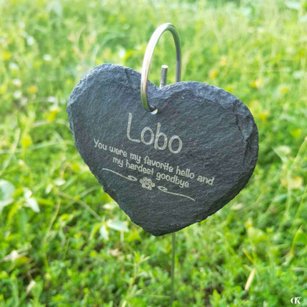 Customizable Stainless Steel Garden Memory Plaque - Stylish Outdoor Commemoration Piece