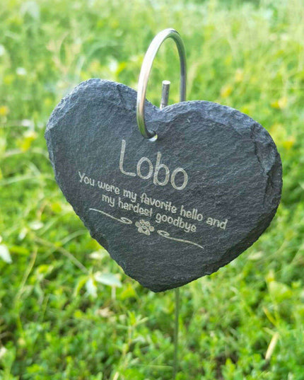 Customizable Stainless Steel Garden Memory Plaque - Stylish Outdoor Commemoration Piece