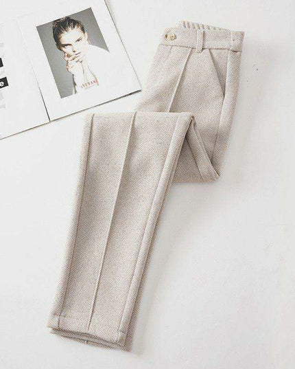Cozy Chic Women's Velvet Harem Pants for Winter