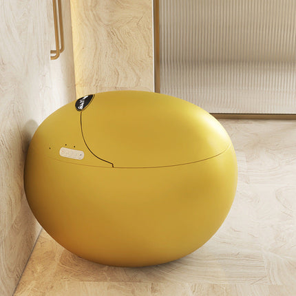 Luxury Orange Smart Toilet | Modern Design & Heated Seat