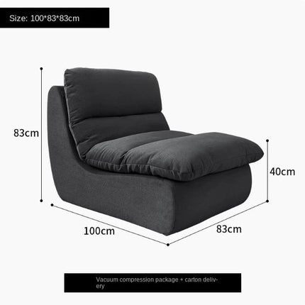 Vacuum-Compressed Lazy Sofa Chair - Washable, Space-Saving