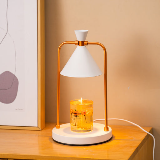 Serene Glow Aromatherapy Candlelight Iron Art Lamp - Desktop Elegance