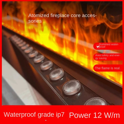 Modern 3D Steam Fireplace Insert & Humidifier for Home