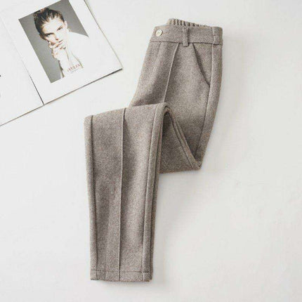Cozy Chic Women's Velvet Harem Pants for Winter