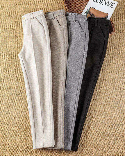 Cozy Chic Women's Velvet Harem Pants for Winter