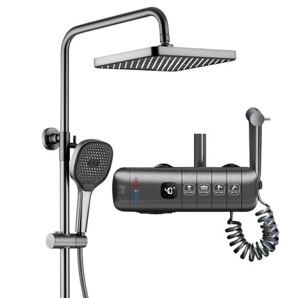 Deluxe Shower System - Digital Display & Piano Button Design