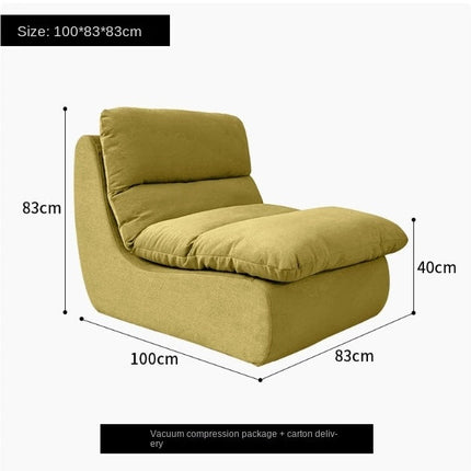 Vacuum-Compressed Lazy Sofa Chair - Washable, Space-Saving
