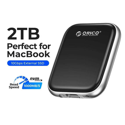ORICO Beetle 2TB Portable SSD - Ultra-Fast Data Transfer for MacBooks, Laptops, and More - Très Elite