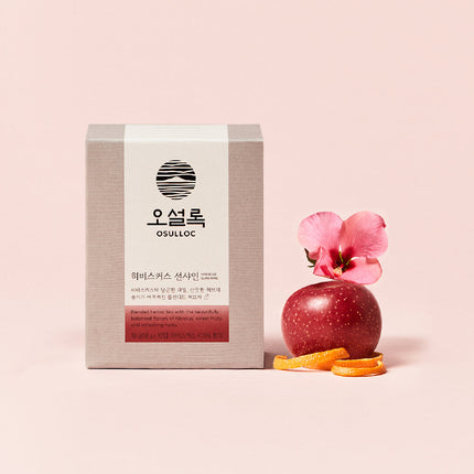 OSULLOC Hibiscus Sunshine Tea Bags 10 Count Floral Fruity Herbal Blend - Très Elite