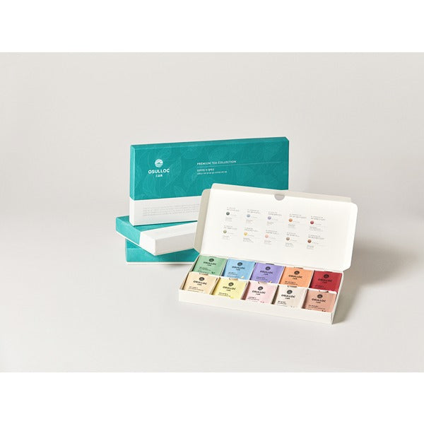 Osulloc Premium Tea Collection 40 Piece Sampler of 10 Varieties - Très Elite