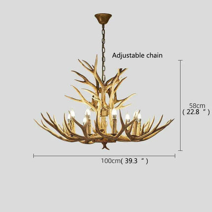 OUTELA Elegant Nordic LED Chandelier for Stylish Dining and Hallway Lighting- Très Elite- Très Elite