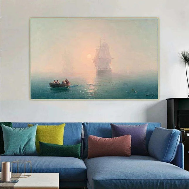 Ocean Elegance: Nautical Warfare Coastal Art for Stylish Home Decor