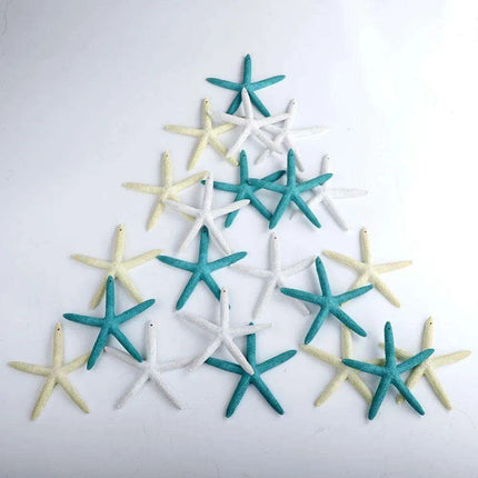 Ocean-Inspired DIY Starfish Craft Kit - 10 Resin Finger Starfish in Serene Coastal Colors - Très Elite