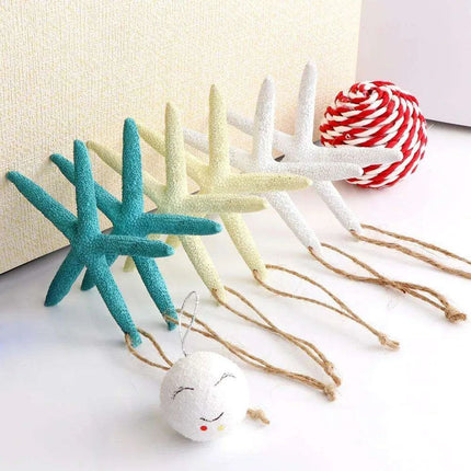 Ocean-Inspired DIY Starfish Craft Kit - 10 Resin Finger Starfish in Serene Coastal Colors - Très Elite