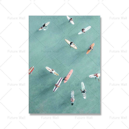 Oceanic Harmony Canvas Art Collection - Set of Vivid Coastal Masterpieces - Très Elite