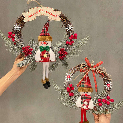 Old Man Snowman Elk Vine Ring Christmas - Très Elite