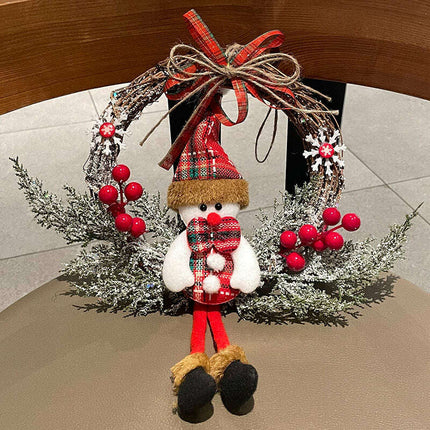 Old Man Snowman Elk Vine Ring Christmas - Très Elite
