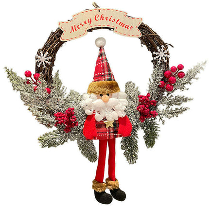 Old Man Snowman Elk Vine Ring Christmas - Très Elite