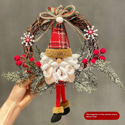Old Man Snowman Elk Vine Ring Christmas - Très Elite