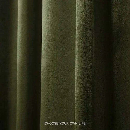 Olive Green Herringbone Luxe Blackout Drapes for Elegant Homes