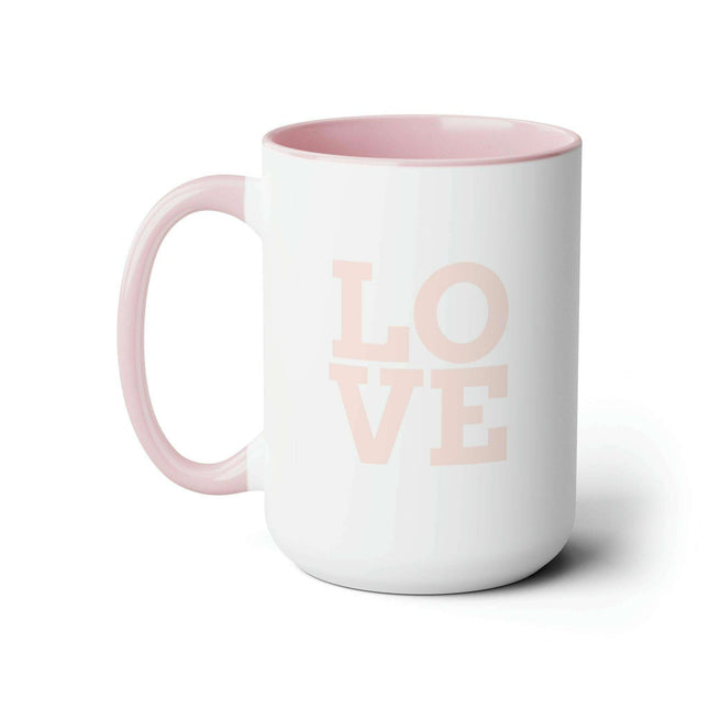 Opulent Enigma LOVE Ceramic Coffee Mugs Set - Luxurious 15oz Cups for Coffee Aficionados
