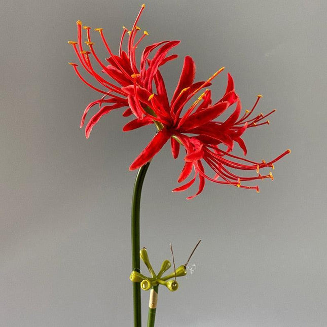 Opulent Higan Blossom Silk Floral Arrangement for Sophisticated Home Decoration