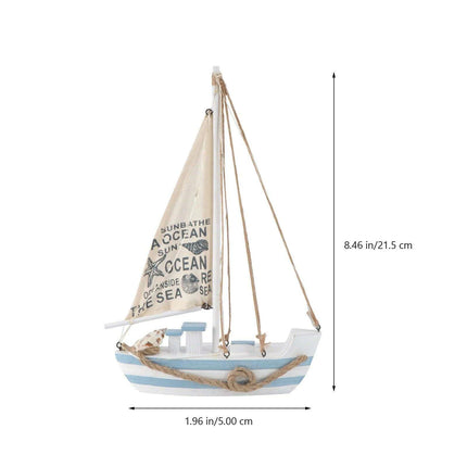 Opulent LED-Illuminated Nautical Sailboat Sculpture for Coastal Elegance - Très Elite