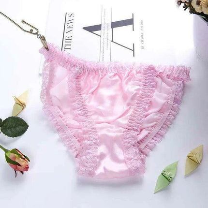 Opulent Plus Size Silk Satin Seamless Knickers for Women - Très Elite