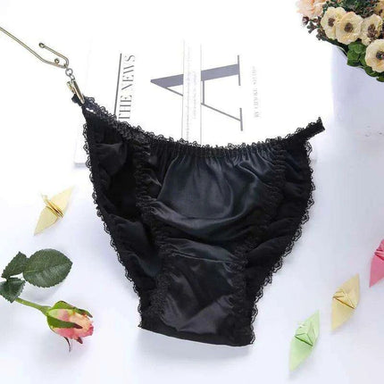 Opulent Plus Size Silk Satin Seamless Knickers for Women - Très Elite