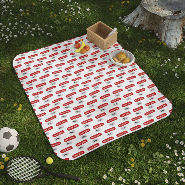 Opulent Valentine Mink-Poly Outdoor Picnic Blanket