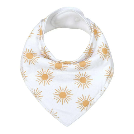 Organic Cotton Triangle Bibs Set for Newborns - Adorable Animal Designs for Feeding and Drooling