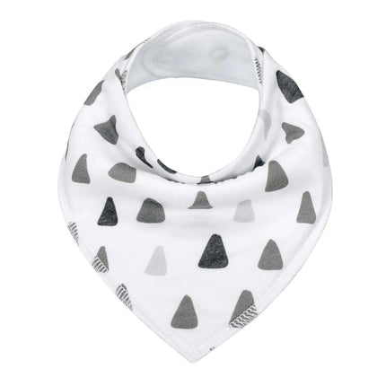 Organic Cotton Triangle Bibs Set for Newborns - Adorable Animal Designs for Feeding and Drooling