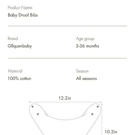 Organic Cotton Triangle Bibs Set for Newborns - Adorable Animal Designs for Feeding and Drooling