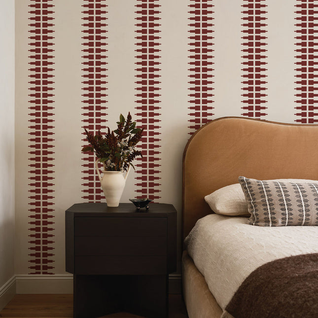 Wallcolors Tapeta Ornament Line Clay - Elegant Design, Easy Applicatio