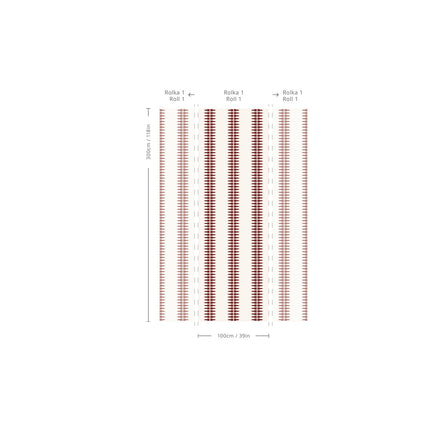 Wallcolors Tapeta Ornament Line Clay - Elegant Design, Easy Applicatio