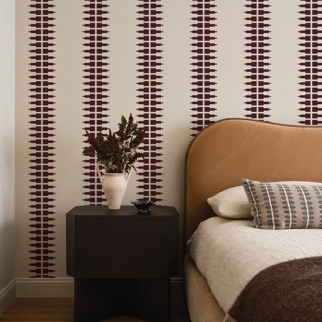 Wallcolors Tapeta Ornament Line Clay - Elegant Design, Easy Applicatio