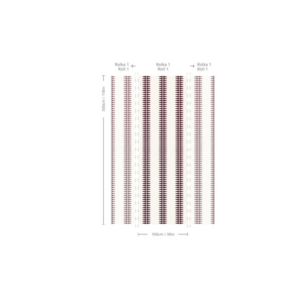 Wallcolors Tapeta Ornament Line Clay - Elegant Design, Easy Applicatio