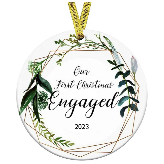 Our First Christmas Together 2023 Ornament - A Cherished Keepsake for New Couples - Celebrate Your Love Story - "Start Your Adventure" Holiday Gift