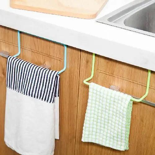 Over-the-Door Towel Organizer for Kitchen and Bathroom Space Efficiency