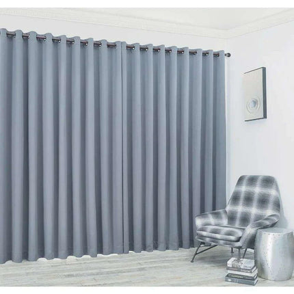 Oversized Grey Room Divider Curtains - 108" x 108" Set with Convenient Tie-Backs - Très Elite- Très Elite