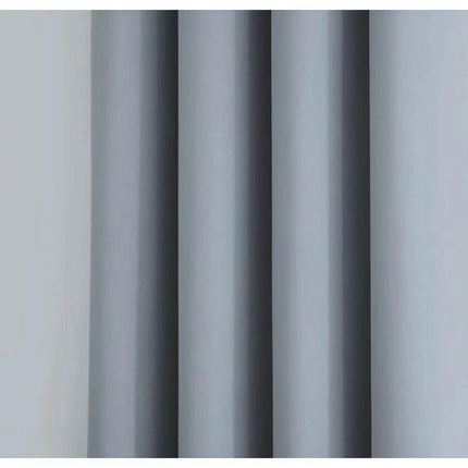 Oversized Grey Room Divider Curtains - 108" x 108" Set with Convenient Tie-Backs - Très Elite- Très Elite