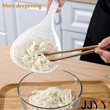Oversized Slotted Cooking Strainer Spoon - Essential Tool for Effortless Draining and Cooking - Très Elite