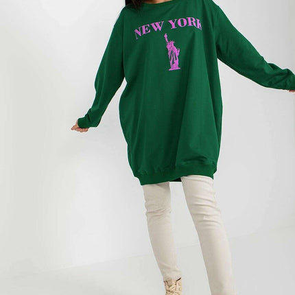 Oversized Women’s Sweatshirt – Soft Cotton Blend, Modern Style - Très Elite