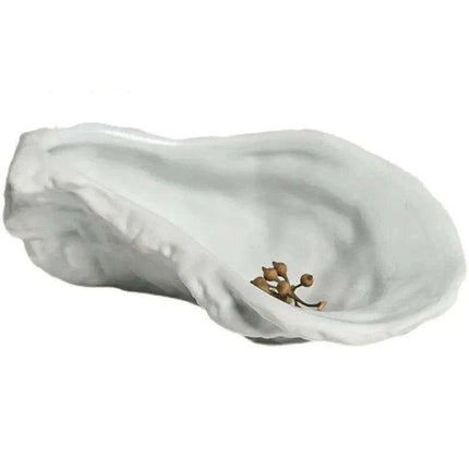 Oyster Shell Elegance: Premium Ceramic Dinnerware Set for Timeless Dining and Décor - Très Elite