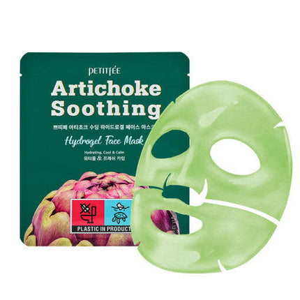 PETITFEE Artichoke Soothing Hydrogel Face Mask 32g X 5ea - Très Elite
