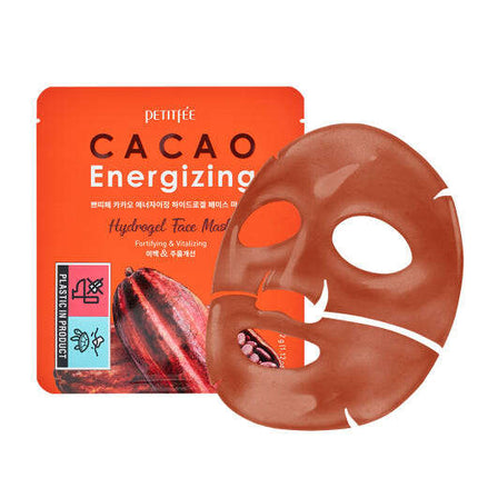 PETITFEE CACAO Energizing Hydrogel Face Mask 32g X 5ea - Très Elite