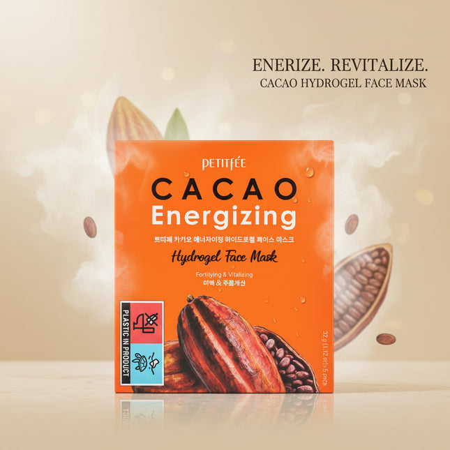 PETITFEE CACAO Energizing Hydrogel Face Mask 32g X 5ea - Très Elite
