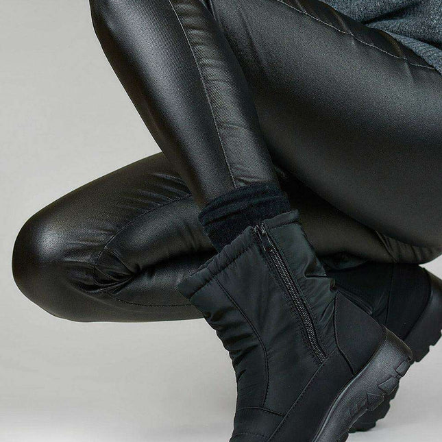 PRIMO Women's Winter Snow Boots with Side Zips & Fur Insulation