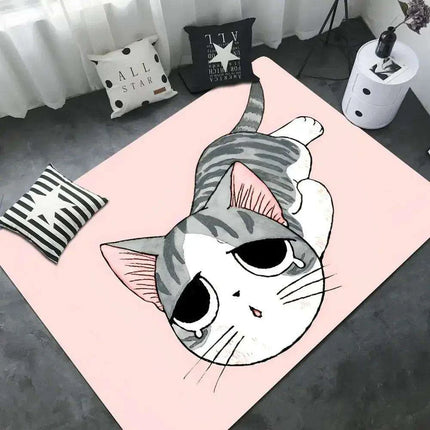Pampered Kitty Luxury Comfort Rug Collection with Non-Slip Backing | Elevate Your Home and Feline Experience..